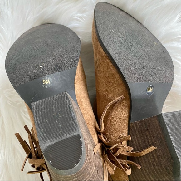 ✨MAKE OFFER✨ COCONUTS by Matisse Tan fringe booties - Picture 8 of 9